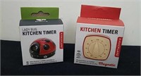 New 60 Minute ladybug kitchen timer and magnetic