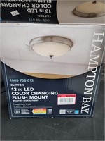 Clifton 13 in LED color changing flush mount