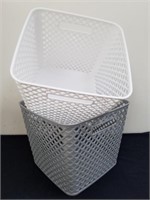 Two new 13x13x11-in plastic baskets