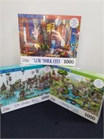 Three new 1,000 piece puzzles