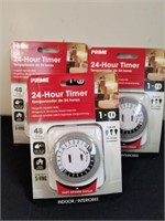 Three new 24-hour indoor timers