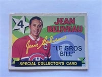 Jean Beliveau 1971-72 OPC "Le Gos Bil" Card