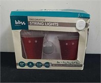 New Bliss Outdoors decorative string lights 12 ft
