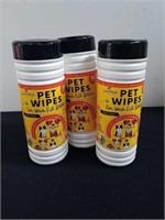 Three new 50 count pet wipes