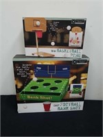 New mini basketball pong and easy football bank