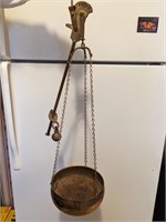 Brass Counterweight Hanging Scale/Planter