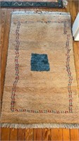 Ghandi wool small Persian carpet rug, hand woven