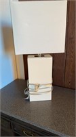 Modern white leather light material, rectangular