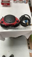 Bluetooth radio/ cd player ( untested), gas