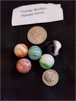 Vintage marbles opaque swirls