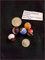 Vintage marbles all reds by vitro Agate company