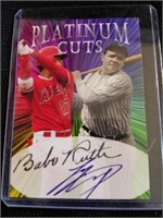 Platinum Cuts shohei ohtani Babe Ruth facsimile