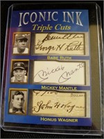 Iconic Inc triple Cuts Babe Ruth Mickey Mantle