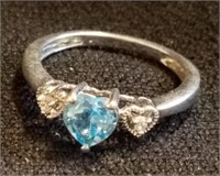 Ring size 6.5 I do see a stamp says 925 CZ