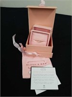 Size 13 blush and bar ring with certificate of