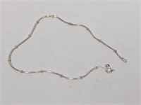 9" Vermeil/.925 Sterling Bracelet w/Tiny Beads