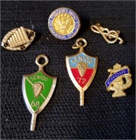 Vintage School pins and pendants