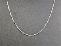 22" .925 Sterling Rope Chain Necklace