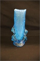 Vintage Dugan Wright Blue Colored Corn Cob Vase