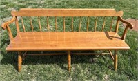 Vintage 1958 Solid Maple Bench