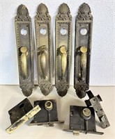 Vintage Ornate Door Handles / Locks