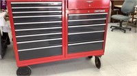Craftsman tool box on wheels approx 53”x46” top