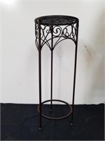 Cute metal planter stand 28 in tall X 11 in wide