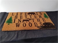 New life is better in the woods doormat 18 x 30