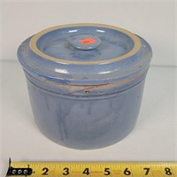 Blue 5lb. Stoneware Jar 7" Dia