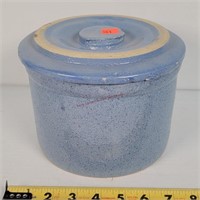 Blue 5lb. Stoneware Jar 7" Dia
