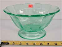 Paden City Green Uranium 8.5" Bowl
