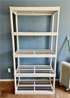 Plastic 5 Tier Shelf 18x36x72