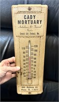Vintage Cady Mortuary Funeral Thermometer -