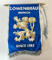Vintage Lowenbrau Beer Banner