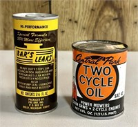 Two Vintage Cans - Central Park Oil & Bar's Leaks