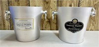 Two Champagne Laurent Perrier Ice Buckets - One