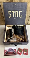 Rare Stag Beer Promotional Box & Items