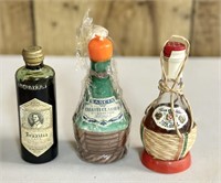 3 PC Vintage Mini Bottle / Candle Lot