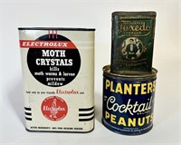 Planters Peanuts, Tuxedo Tobacco, & Electrolux