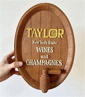 Vintage Taylor Wines & Champagnes Plastic