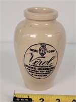 Virol Adv. Stoneware Jar - 5.5" Tall