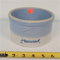 Stoneware 2lb. Blue Homads Butter Jar