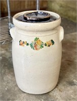 Antique Butter Churn Crock with Lid only - Ck Pics
