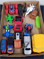 Kids toy cars and motorcycles