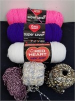 New skeins of yarn and one partial of trellis