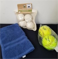 New reusable wool dryer balls and hand towel and