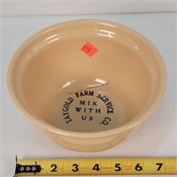 Adv. Farm Service 7" Stoneware Bowl