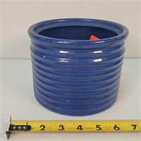 6" Blue Pottery Canister