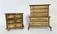 Two Vintage  Florentine Jewelry Boxes - Some