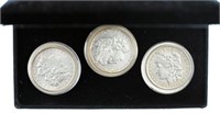 1880-O, 1881-0, 1882-O Morgan Silver Dollars.